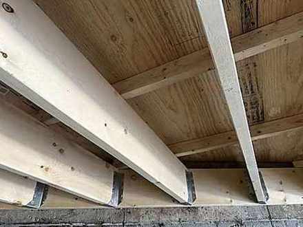 Engineered slope framing flat roof Toronto