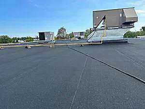 Commercial roof membrane repair torch down fix — Toronto