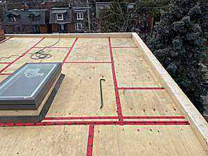 Flat roof project Toronto