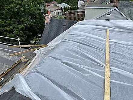 Emergency flat roof tarp-down Toronto