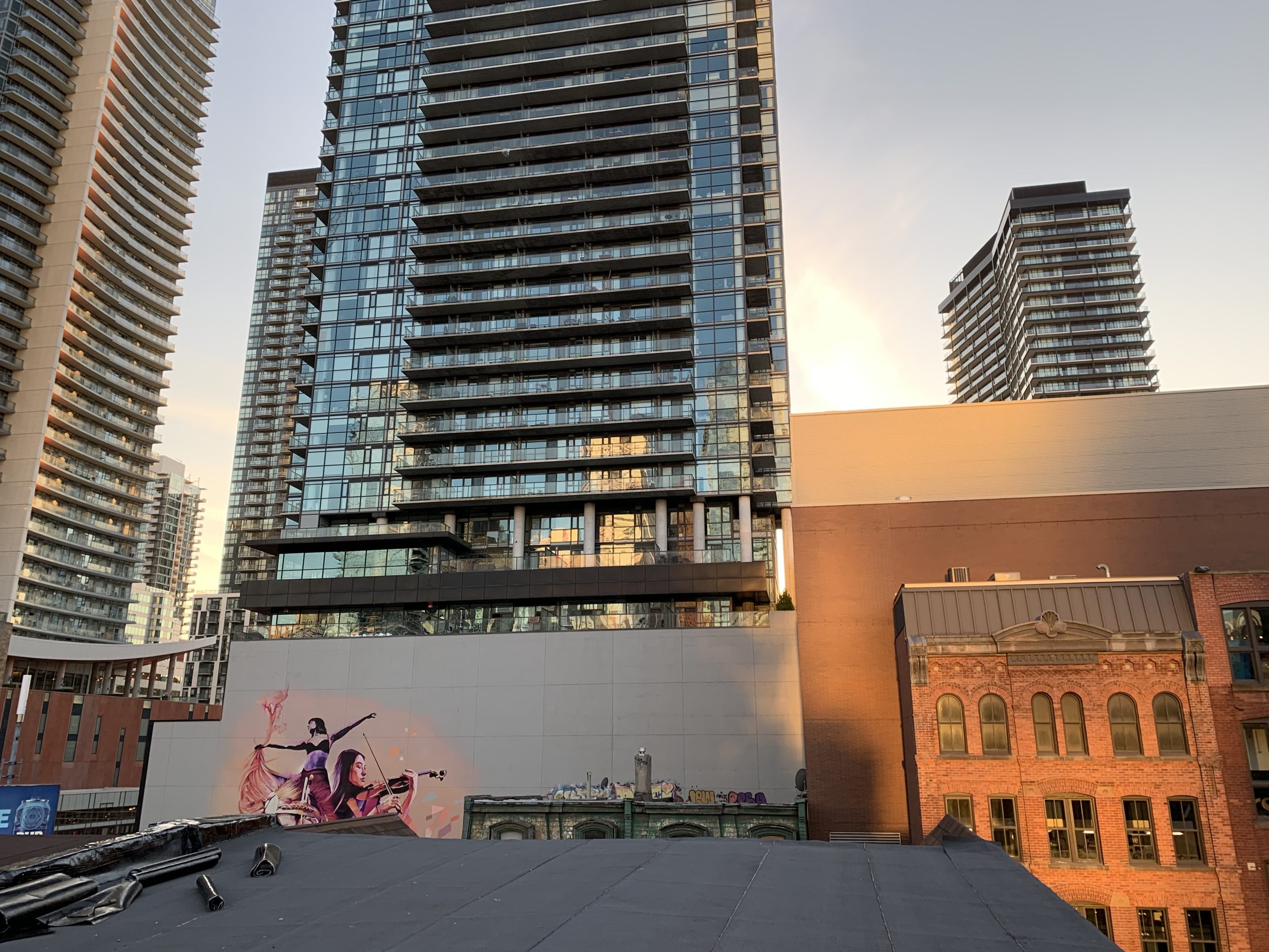 Flat roof repair in Toronto — membrane and seam repair